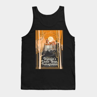 Travel Poster Transylvania, Bran castle, Dracula 3 Tank Top